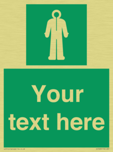 Custom sign safe condition Survival clothing